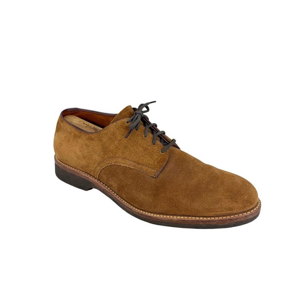 Saks Fifth Avenue Mens Brown Suede‎ Derby Shoes Lace Up Oxfords 9 C/A 45851